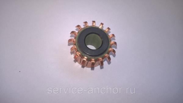 Коллектор 16 ламелей нар.24мм,вн.10,1мм.высота корпуса 21мм.Крючки. — фото 2